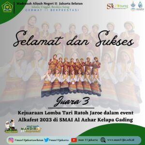 Juara 3 Tim Ratoh Jaroe MAN 11