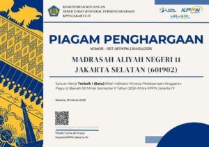 MAN 11 Jakarta Selatan Raih Predikat Satuan Kerja Terbaik Pertama IKPA Semester II TA 2024
