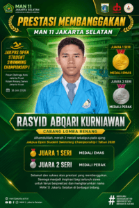 Raih Dua Medali pada Jakpus Open Student Swimming Championship I 2026