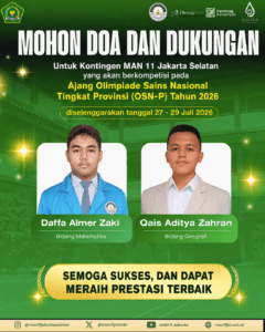 Kontingen Terbaik MAN 11 Jakarta Selatan Siap Berkompetisi di OSN-P 2026